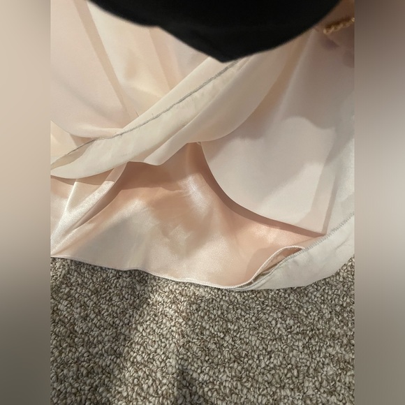 Cream formal wedding dress maxi chiffon - Picture 4 of 5